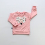 Jeans blouse with pink (1)