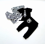 Red and black set with buttons - trousers, blouse, coat  (1)