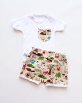 Forest animals set - body and shorts