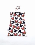 Komplet panterka z kokardką - sukienka i opaska bezuciskowa  