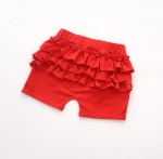Spodenki czerwień z falbankami  