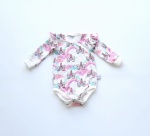 Body jednorożce - długi rękaw z motylkiem  