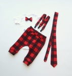 Black-red squared family set - Dad&Son  (1)