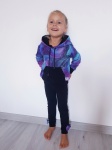 Komplet kosmos - bluza z kapturem i legginsy 