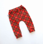 Baggy krata czerwono - zielona