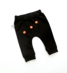 Baggy czarne z guziczkami 