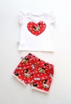 Red Minnie Mouse set - t-shirt and shorts