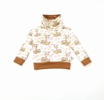Bluza z kominem sarenki i karmel