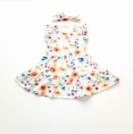 Komplet polne kwiaty - sukienka i opaska 