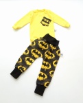 Komplet batman - baggy bezuciskowe i cytrynowe body    
