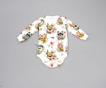 Body zwierzątka w kwiatach - długi rękaw  
