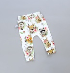 Legginsy zwierzątka w kwiatach