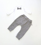 Komplet jodełka - body i baggy 