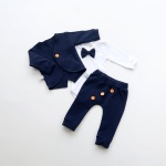 Neavy blue set with buttons - trousers, body and coat (1)