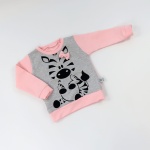 Gray zebras with pink blouse (1)