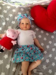 Peppa skirt and headband