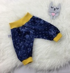 Spodnie alladynki  bezuciskowe kotwice i musztarda