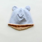 Czapka z uszami szarości i brąz