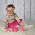Pink and spots set - blouse + leggins (1) (1) (1) (1) (1) (1)
