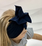 Opaska z falbanką granat