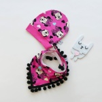 Spots set with big bow - cap and neckerchief (1)