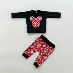 Red Minnie Mouse set - trousers + blouse (1)