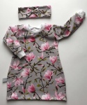 Magnolia bulb dress with headband