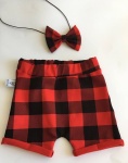 Black-red set - shorts and bowtie