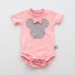 Body myszka w groszki - krótki rękaw  