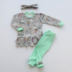 Ecru Hummingbird set - blouse with chimney + leggins (1) (1) (1) (1) (1)