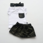 Komplet moro - spódniczka, opaska i koszulka