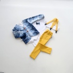 Shepherd’s plaid set - trousers, body, bowtie and braces (1)