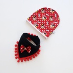 Melange and spots set - cap and neckerchief (1)