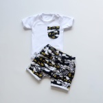 Yellow batman set - body and shorts (1)