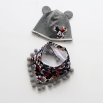 Mickey photograph melange set with ears- cap and  neckerchief