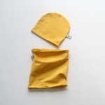 Mustard set - cap and chimney scarf 