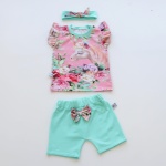 Gray spots set - t-shirt and shorts (1) (1)