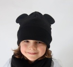 Czapka myszka czarne prążki