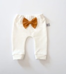 Legginsy ecru i solony karmel