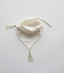 Chusta ecru z chwostami