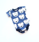 Body misie na granacie krótki rękaw 