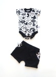 Komplet Miki logo - spodenki i body 