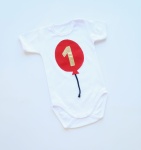 Body z balonem  na roczek - krótki rękawek 