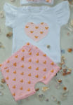 Gold Mouses set - t-shirt and shorts