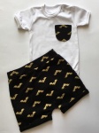 Gold batman set - body and shorts