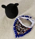 Mickey photograph set - black cap and  neckerchief