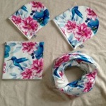 Hummingbird cap and  chimney scarf