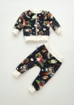 Ecru Hummingbird set - blouse with chimney + leggins (1) (1) (1) (1)