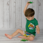 Koszulka zieleń i komiks