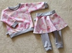Rose petals set - leggins + blouse